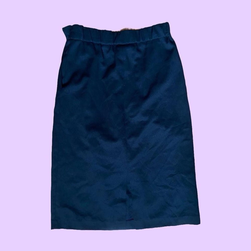 Vintage 70s black high-waisted pleated skirt 🔥